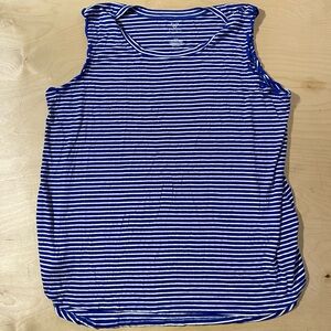 LIVI Blue Striped Sleeveless Top 22/24 (EX)